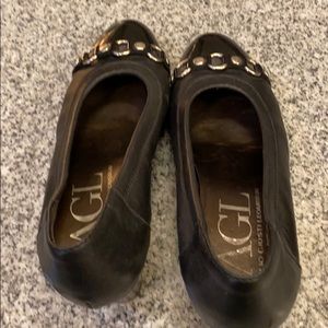 Agl Italian black heels